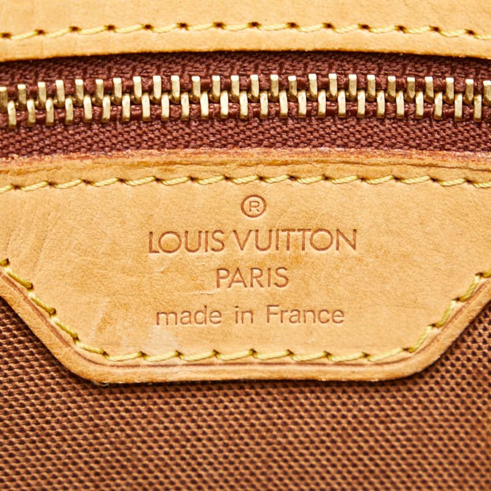 LOUIS VUITTON Authentic Brown Monogram Leather Shoulder Bag - Picture 12 of 14